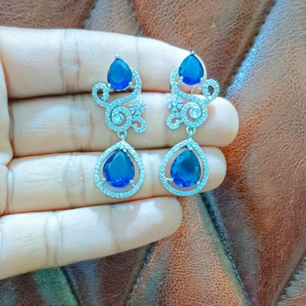 champagne dangler earrings costume jewellery