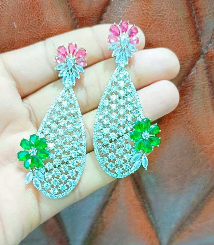 Emerald stud earrings bulk supplier
