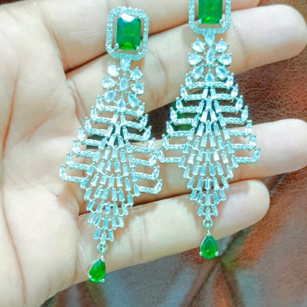 Sapphire chandelier earrings bulk supply