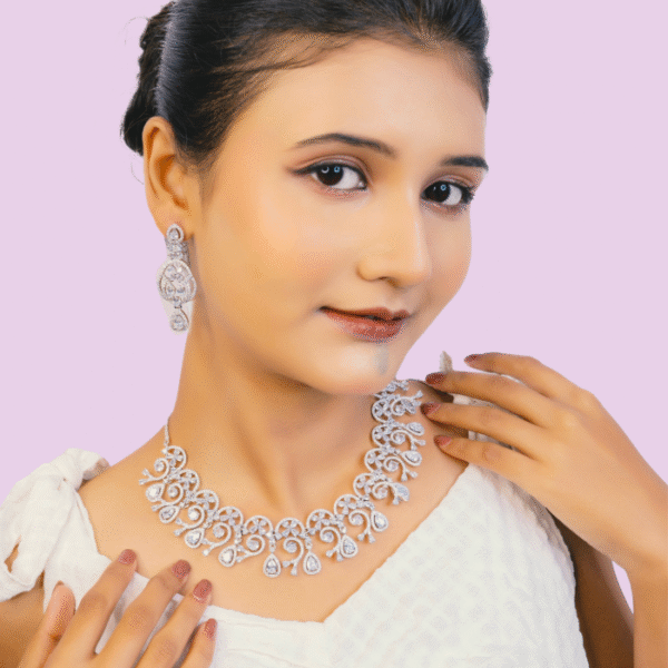 Bridal artificial jewelry necklace set exporter