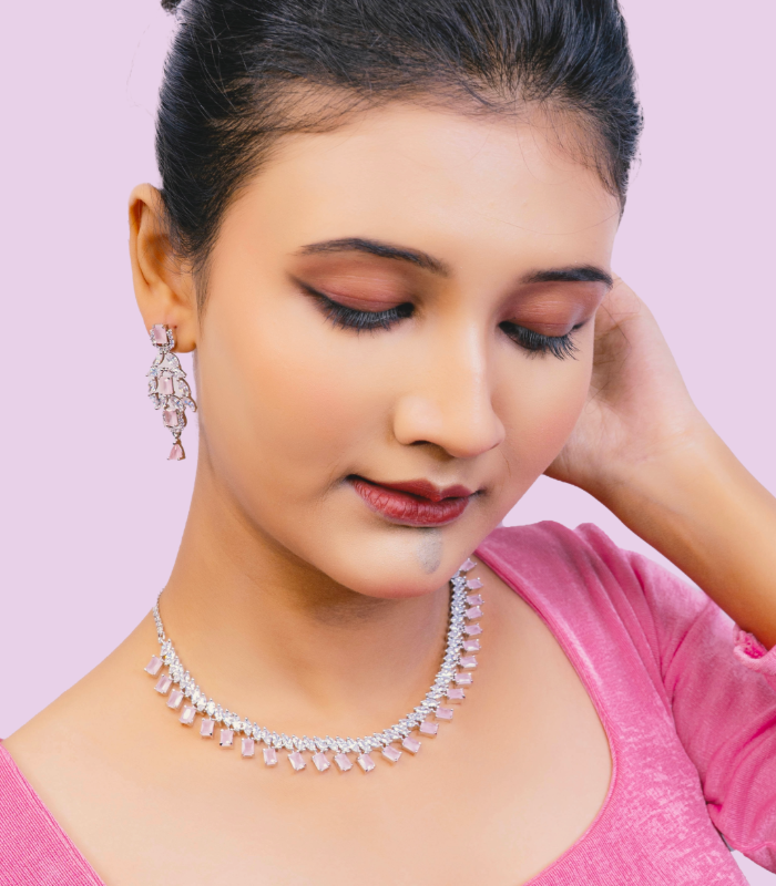 Wholesale gold plated necklace earrings set