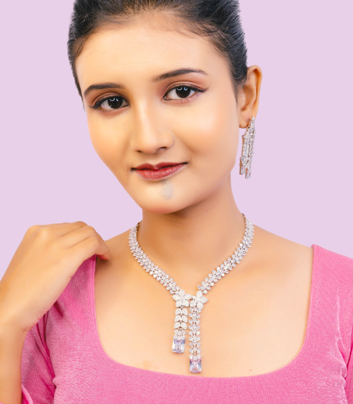 Wholesale antique artificial necklace earrings set