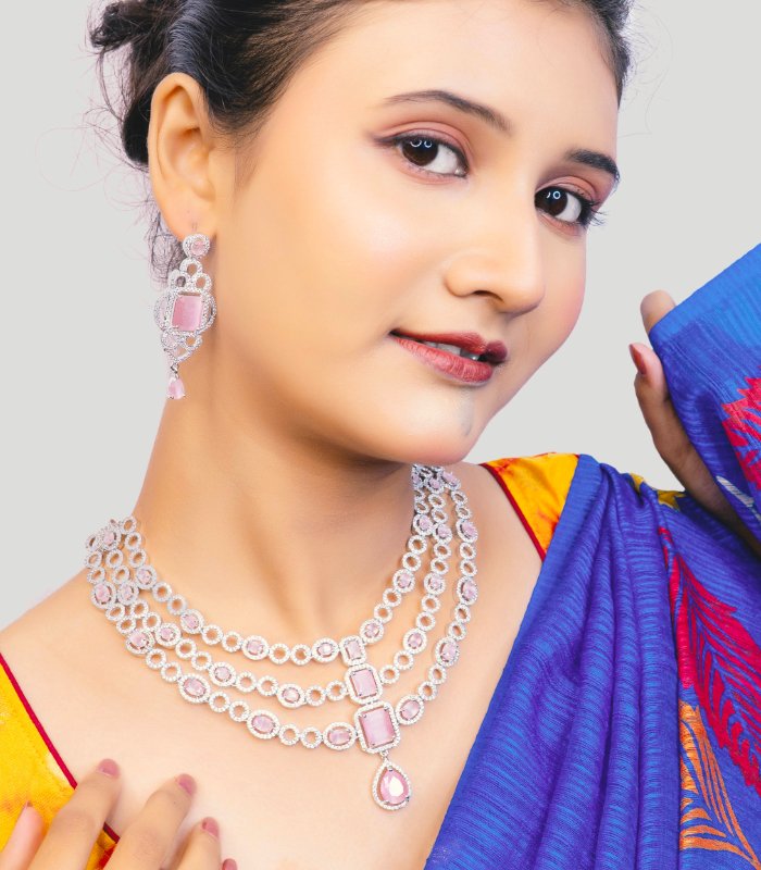 Baby pink artificial jewelry exporter from India