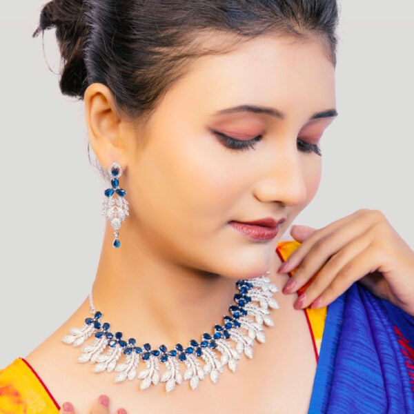 Artificial sapphire necklace supplier India