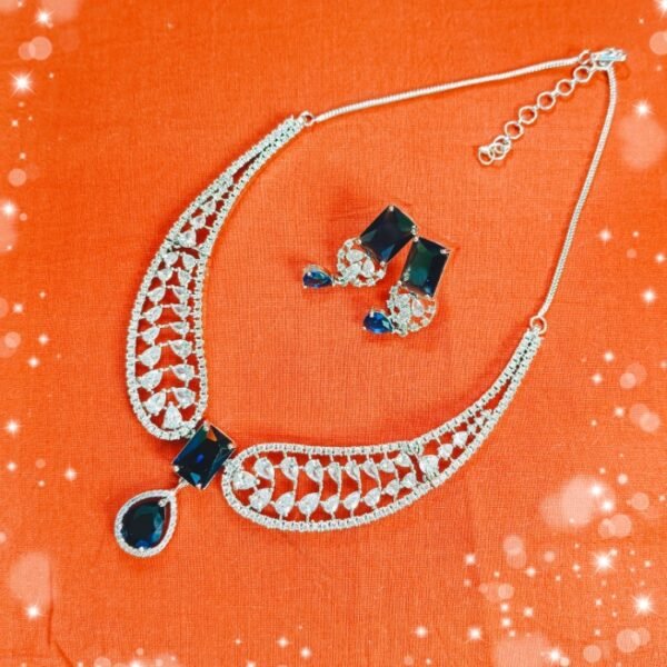 Rose Gold Plated CZ Bridal Necklace Set – Global Jewelry Exporter & Dealer